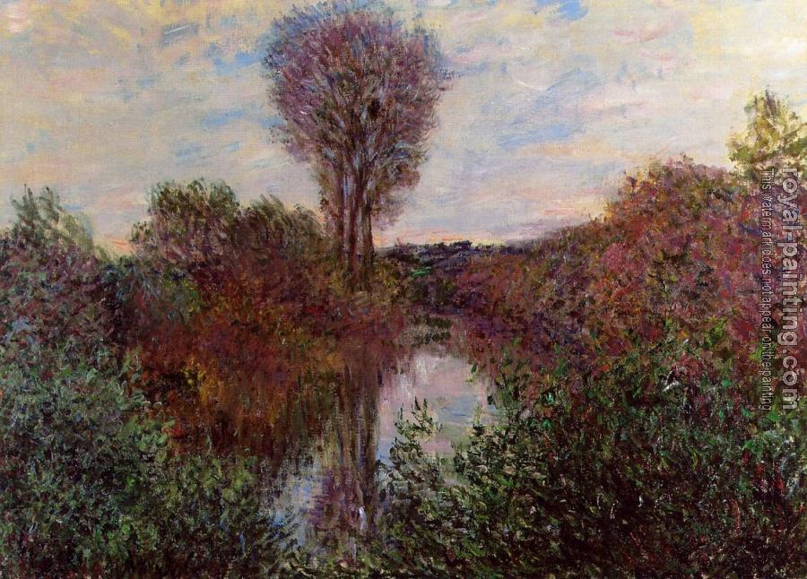 Claude Oscar Monet : Small Arm of the Seine at Mosseaux
